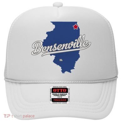 Bensenville Illinois Il Map Hat