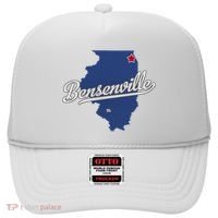 Bensenville Illinois Il Map Hat thumb 0