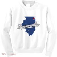 Bensenville Illinois Il Map Kids Sweatshirt thumb 0