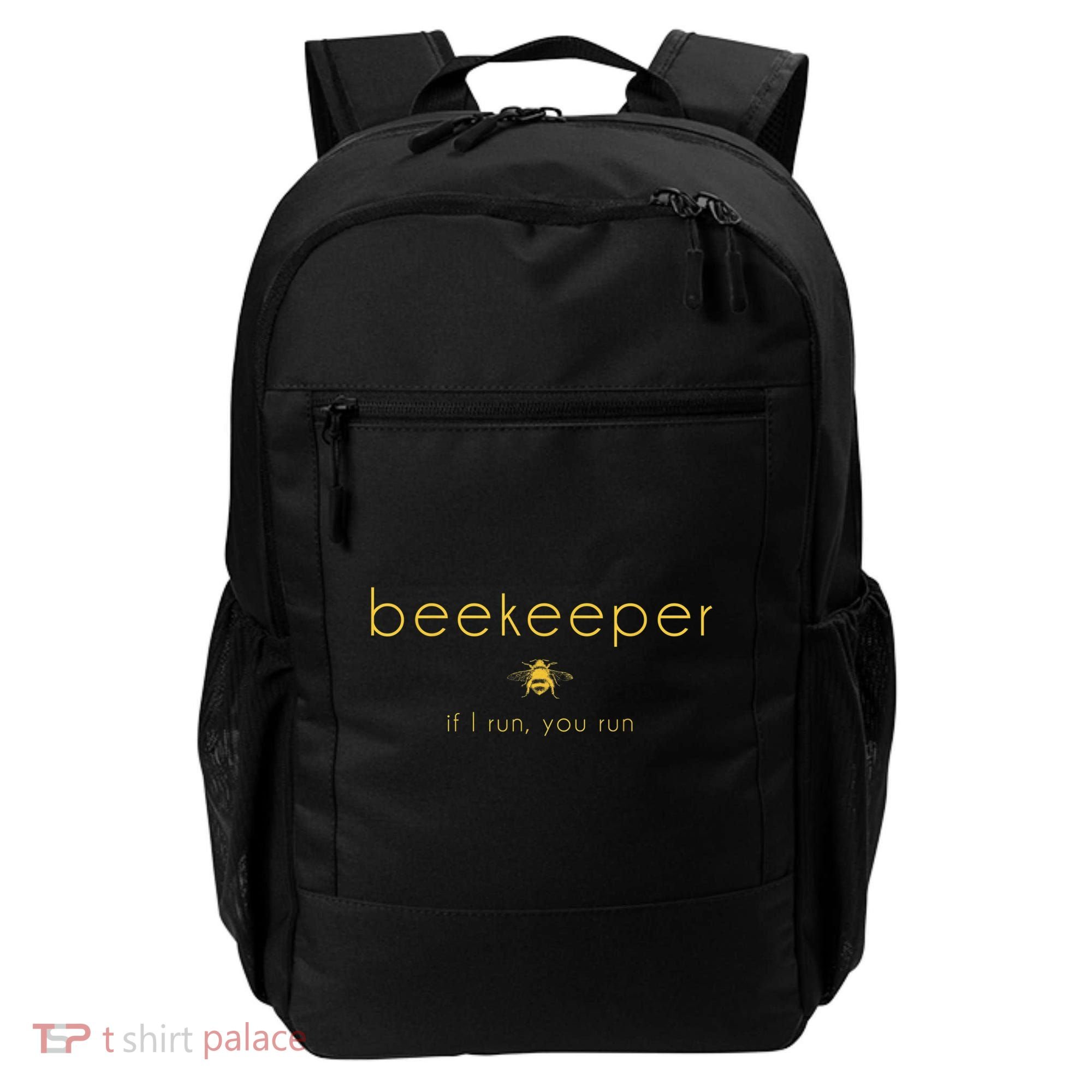 Bee If I Run You Run Beekeeper Apiarist Honey Backpack
