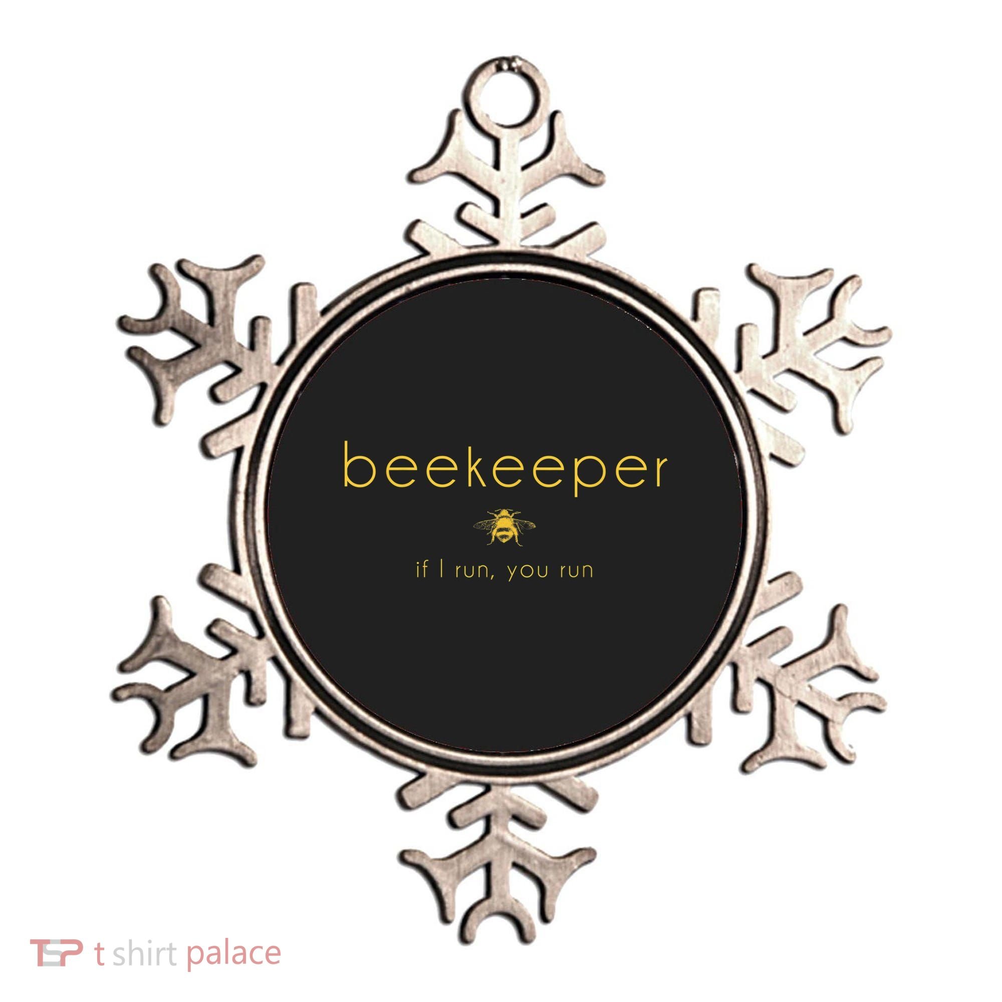 Bee If I Run You Run Beekeeper Apiarist Honey Ornament