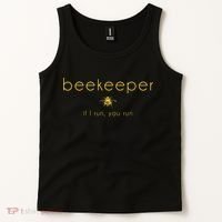 Bee If I Run You Run Beekeeper Apiarist Honey Tank Top thumb 2
