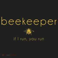 Bee If I Run You Run Beekeeper Apiarist Honey Golf Towel thumb 3