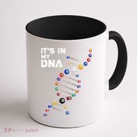 Billiards It's In My DNA  Pool Billiard Coffee Mug thumb 1
