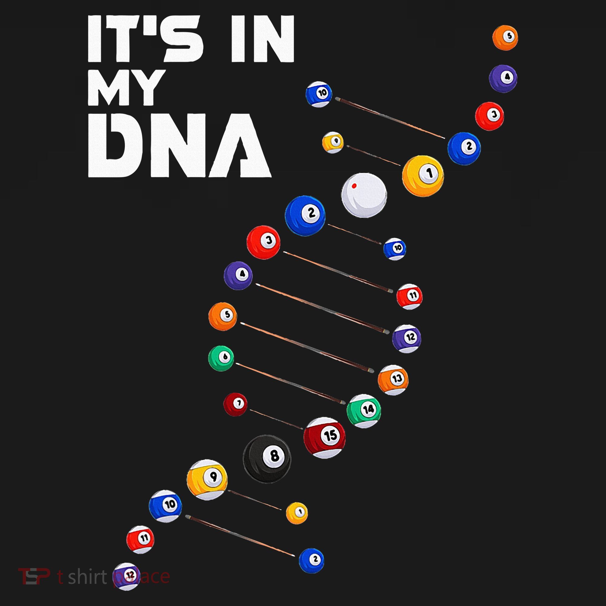Billiards It's In My DNA  Pool Billiard Ornament