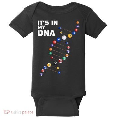 Billiards It's In My DNA  Pool Billiard Baby Bodysuit