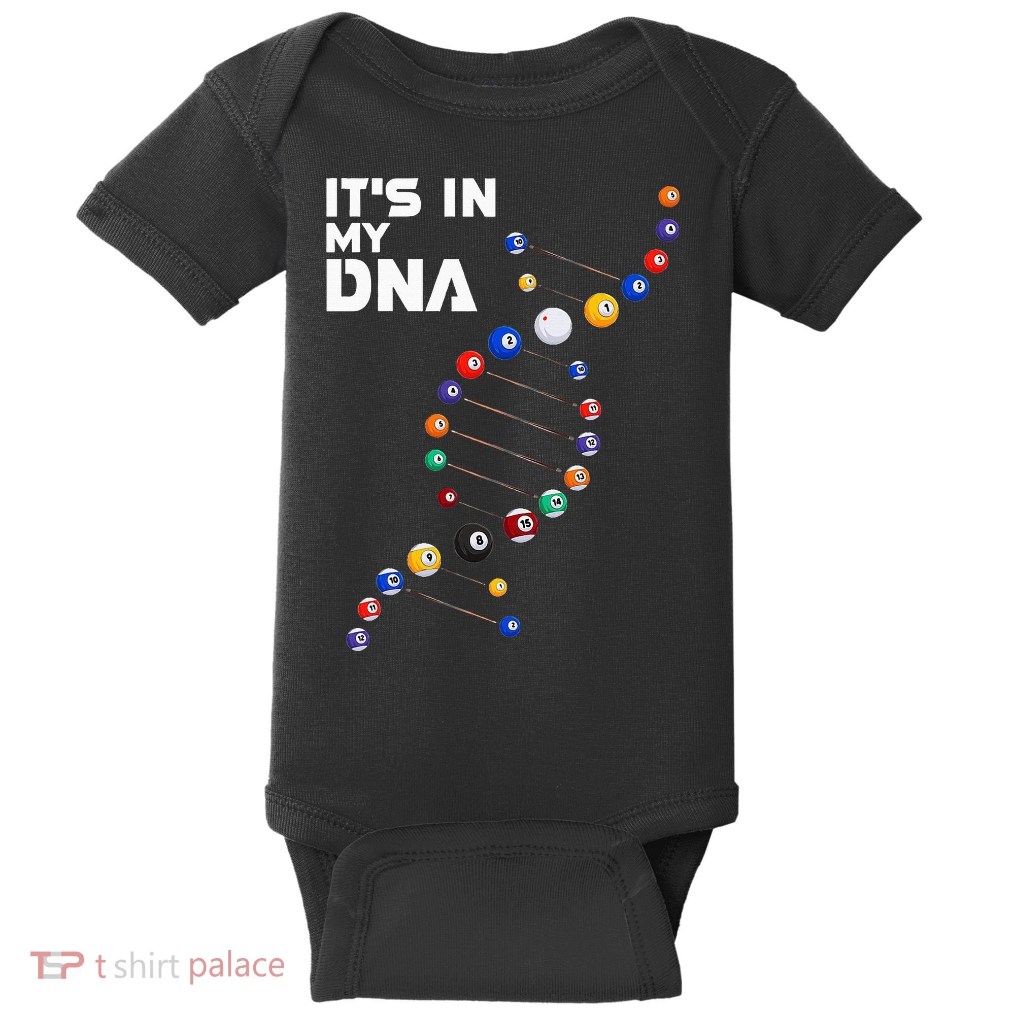Billiards It's In My DNA  Pool Billiard Baby Bodysuit