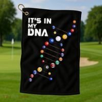 Billiards It's In My DNA  Pool Billiard Golf Towel thumb 1