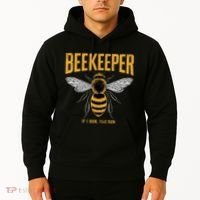 Beekeeper If I Run You Run Bee Keeper Beekeeping Bee Lovers Honeybees Apiculture Hoodie thumb 2