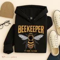 Beekeeper If I Run You Run Bee Keeper Beekeeping Bee Lovers Honeybees Apiculture Hoodie thumb 4
