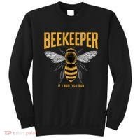 Beekeeper If I Run You Run Bee Keeper Beekeeping Bee Lovers Honeybees Apiculture Sweatshirt thumb 0