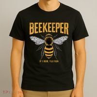 Beekeeper If I Run You Run Bee Keeper Beekeeping Bee Lovers Honeybees Apiculture T-Shirt thumb 3