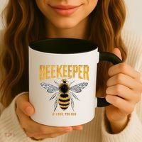 Beekeeper If I Run You Run Bee Keeper Beekeeping Bee Lovers Honeybees Apiculture Coffee Mug thumb 3