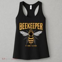 Beekeeper If I Run You Run Bee Keeper Beekeeping Bee Lovers Honeybees Apiculture Women's Tank Top thumb 3