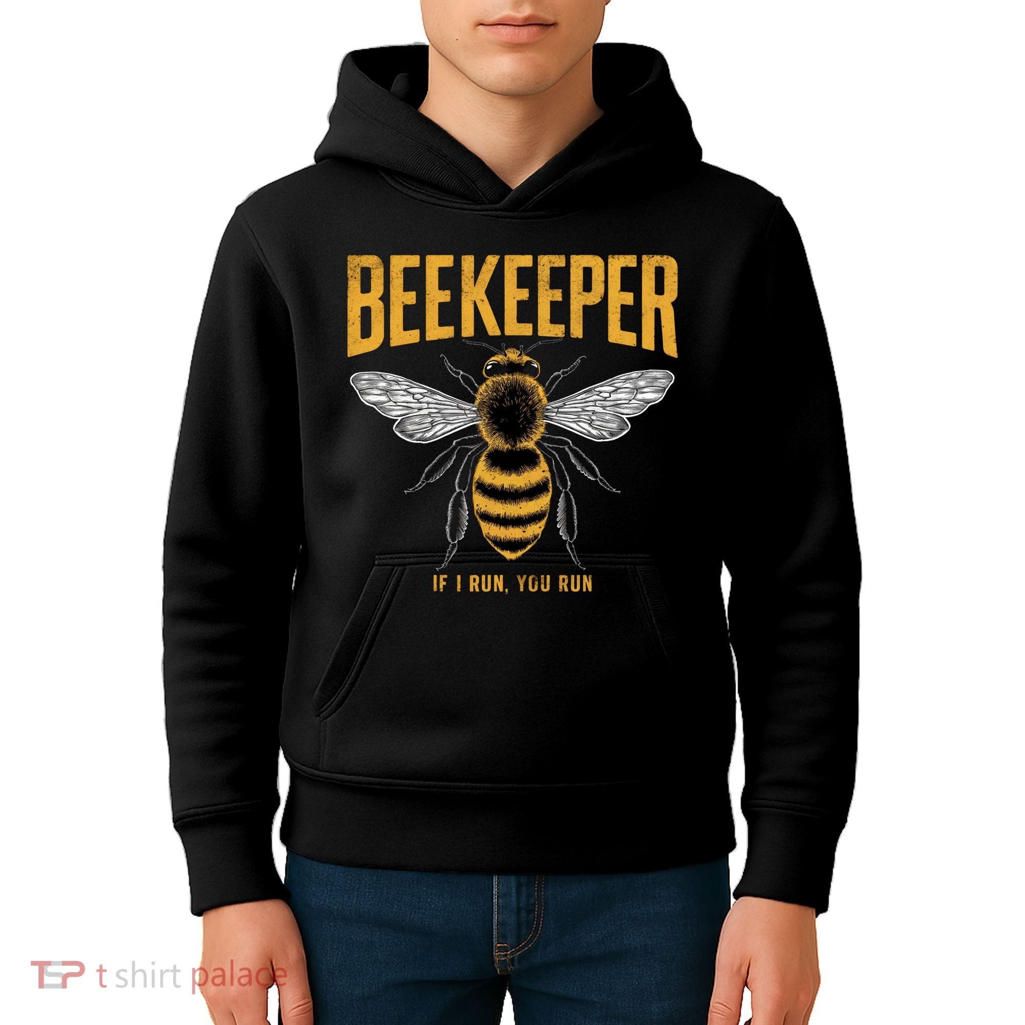 Beekeeper If I Run You Run Bee Keeper Beekeeping Bee Lovers Honeybees Apiculture Kids Hoodie