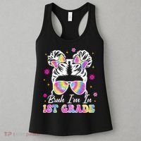 Bruh Im In 1st Grade Messy Bun First Day Of School Women's Tank Top thumb 3