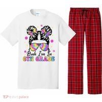 Bruh Im In 6th Grade Messy Bun First Day Of School Pajama Set thumb 0