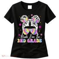 Bruh Im In 2nd Grade Messy Bun First Day Of School Women's T-Shirt thumb 0