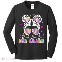 Bruh Im In 2nd Grade Messy Bun First Day Of School Kids Long Sleeve Shirt thumb 0