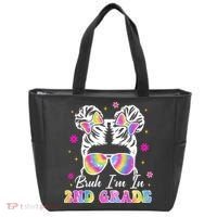 Bruh Im In 2nd Grade Messy Bun First Day Of School Tote Bag thumb 0