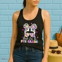 Bruh Im In 5th Grade Messy Bun First Day Of School Women's Tank Top thumb 2