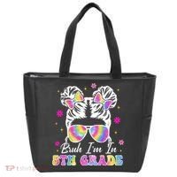 Bruh Im In 5th Grade Messy Bun First Day Of School Tote Bag thumb 0