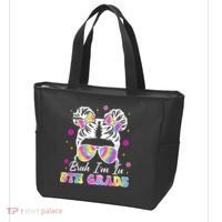 Bruh Im In 5th Grade Messy Bun First Day Of School Tote Bag thumb 3