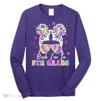 Bruh Im In 5th Grade Messy Bun First Day Of School Long Sleeve Shirt thumb 0
