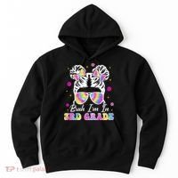 Bruh Im In 3rd Grade Messy Bun First Day Of School Hoodie thumb 0
