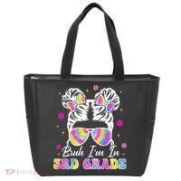 Bruh Im In 3rd Grade Messy Bun First Day Of School Tote Bag thumb 0