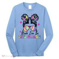 Bruh Im In 3rd Grade Messy Bun First Day Of School Long Sleeve Shirt thumb 0