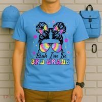 Bruh Im In 3rd Grade Messy Bun First Day Of School T-Shirt thumb 5