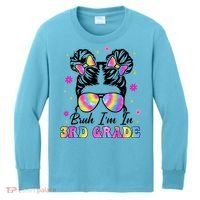 Bruh Im In 3rd Grade Messy Bun First Day Of School Kids Long Sleeve Shirt thumb 0