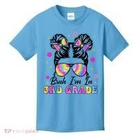 Bruh Im In 3rd Grade Messy Bun First Day Of School Kids T-Shirt thumb 0