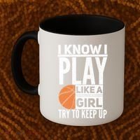 Basketball I Know I Play Like A Try To Keep Up Gift Coffee Mug thumb 2