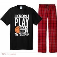 Basketball I Know I Play Like A Try To Keep Up Gift Pajama Set thumb 0