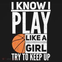 Basketball I Know I Play Like A Try To Keep Up Gift Women's Hoodie thumb 2