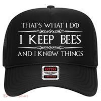 Beekeeper I Keep Bees & I Know Things Beekeeping Bee Hat thumb 0