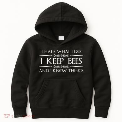 Beekeeper I Keep Bees & I Know Things Beekeeping Bee Kids Hoodie