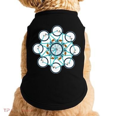 Bike Cycling Pattern Doggie Tank