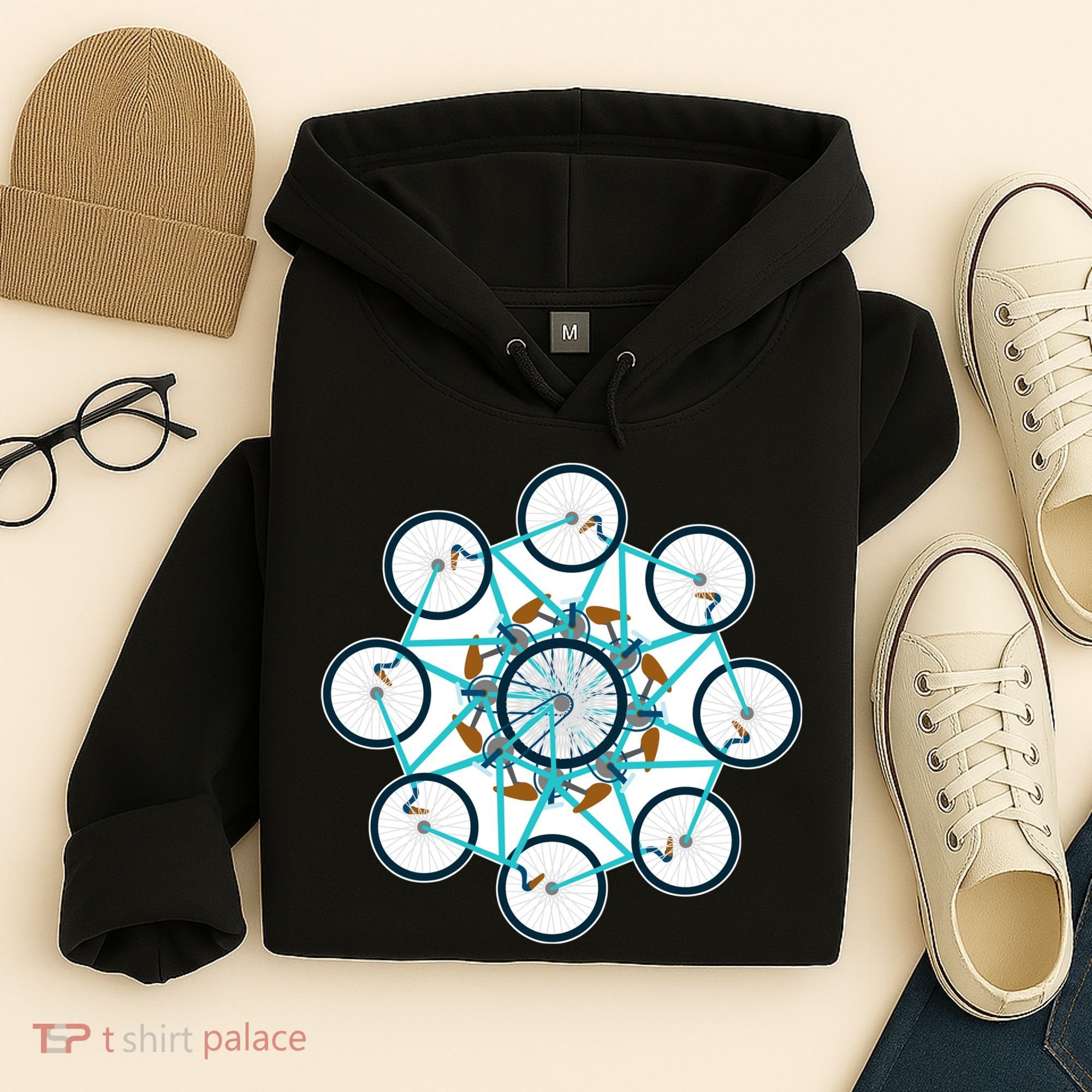 Bike Cycling Pattern Hoodie