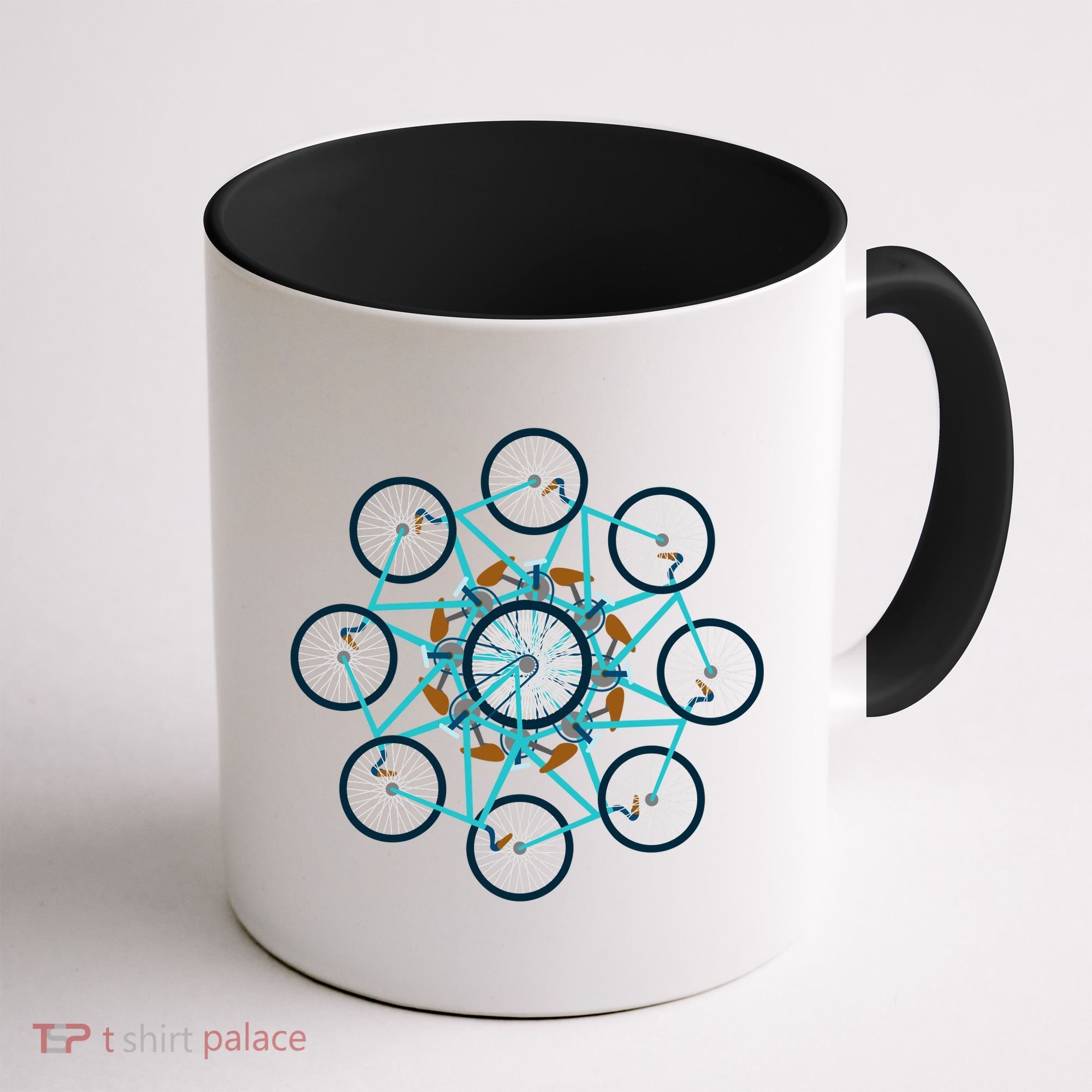 Bike Cycling Pattern Coffee Mug