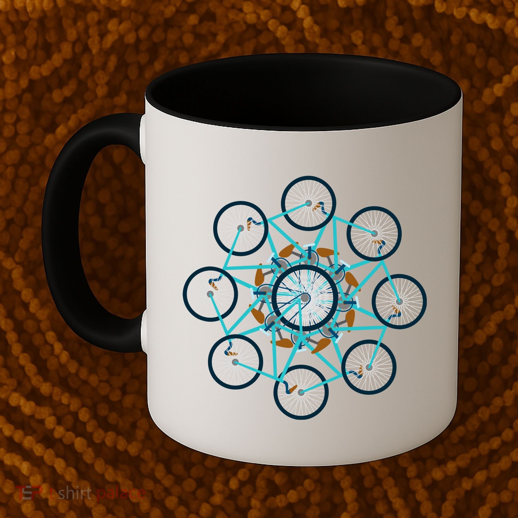 Bike Cycling Pattern Coffee Mug