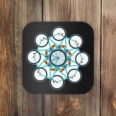 Bike Cycling Pattern Coaster