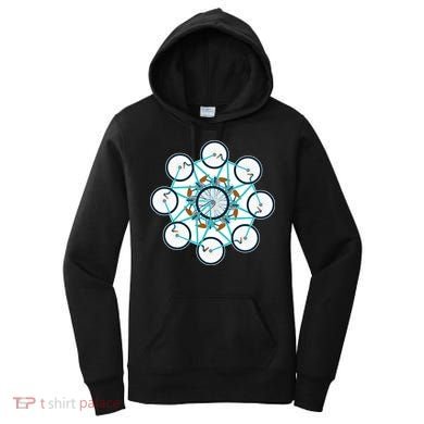 Bike Cycling Pattern Women's Hoodie