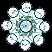 Bike Cycling Pattern Women's Hoodie thumb 2
