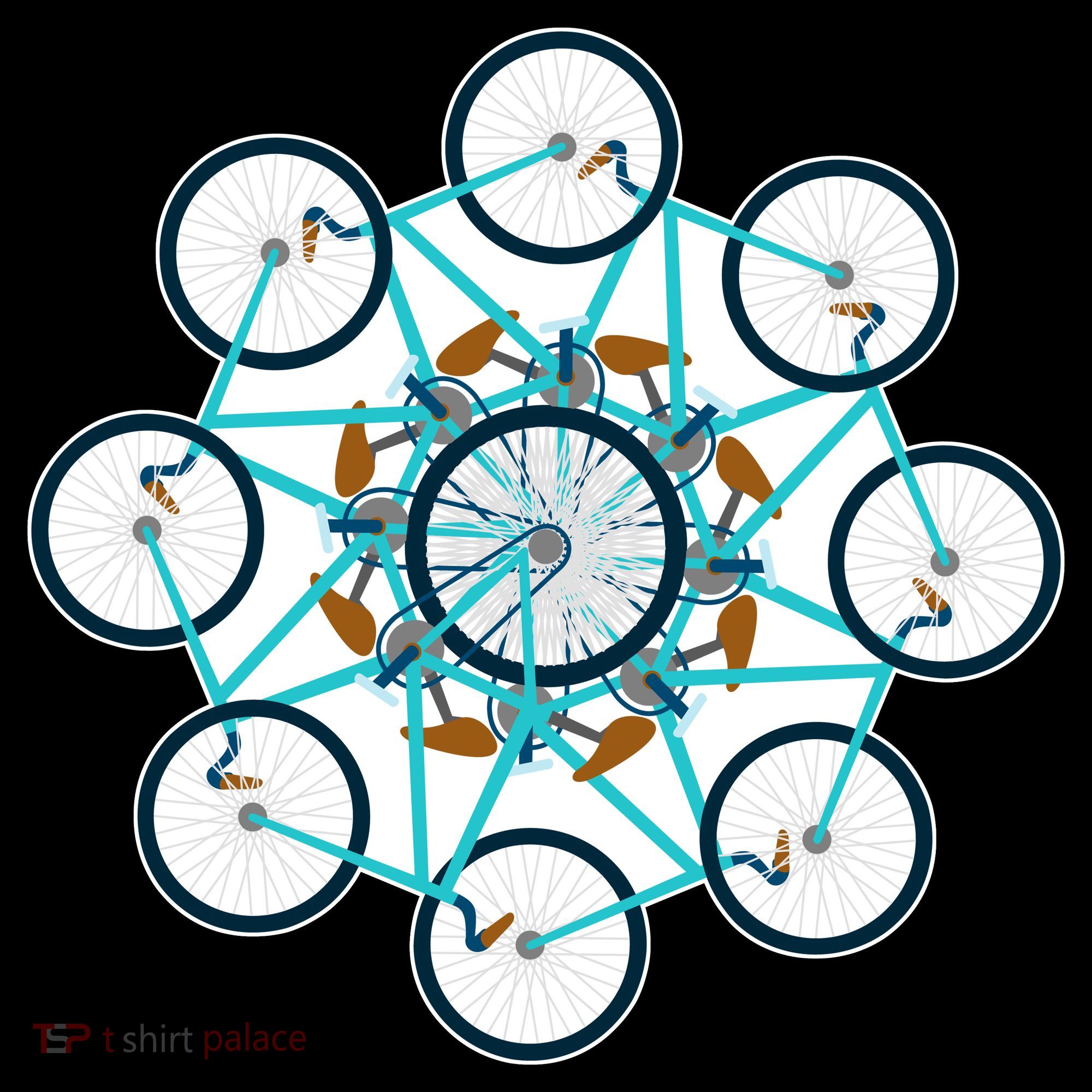 Bike Cycling Pattern Ornament