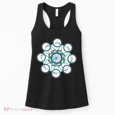 Bike Cycling Pattern Women's Tank Top