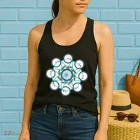 Bike Cycling Pattern Women's Tank Top thumb 2