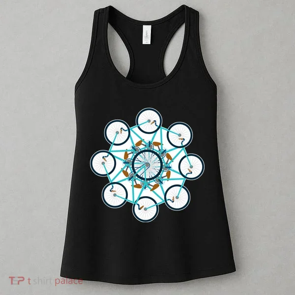Bike Cycling Pattern Women's Tank Top